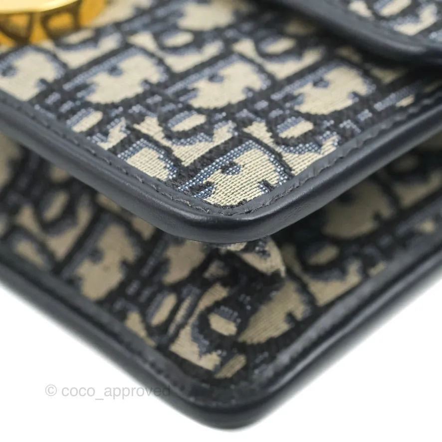 Dior 30 Montaigne Bag Blue Dior Oblique Jacquard