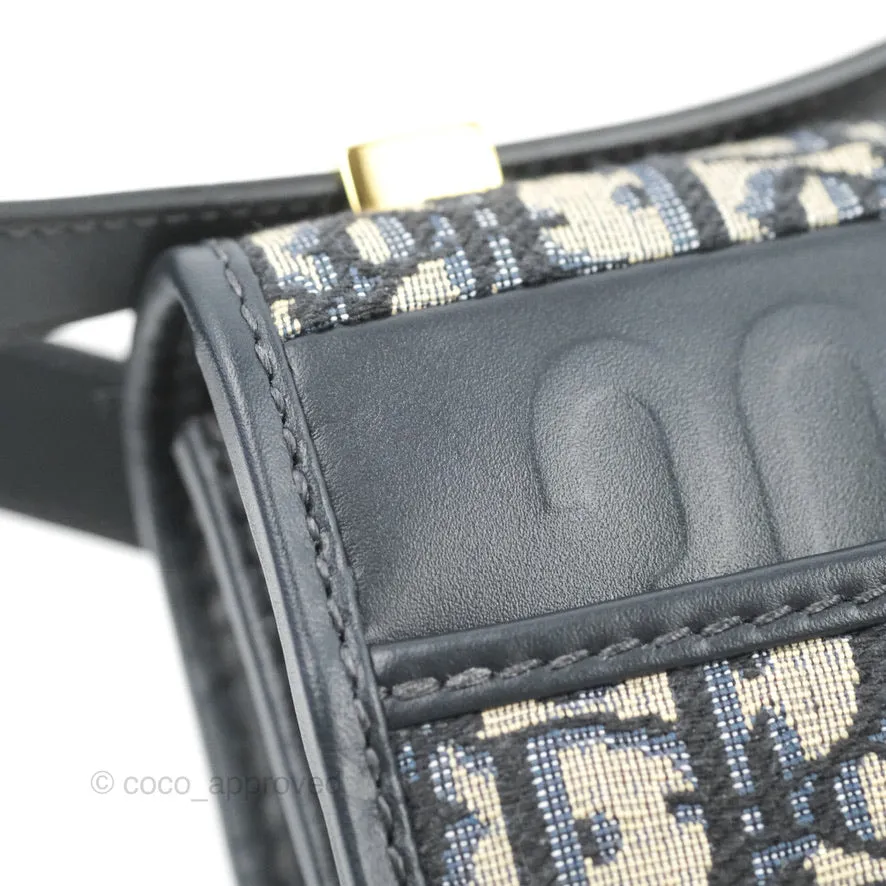 Dior 30 Montaigne Bag Blue Dior Oblique Jacquard