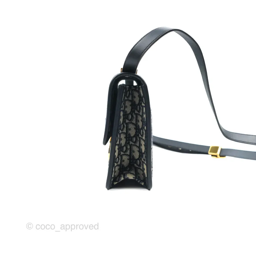 Dior 30 Montaigne Bag Blue Dior Oblique Jacquard