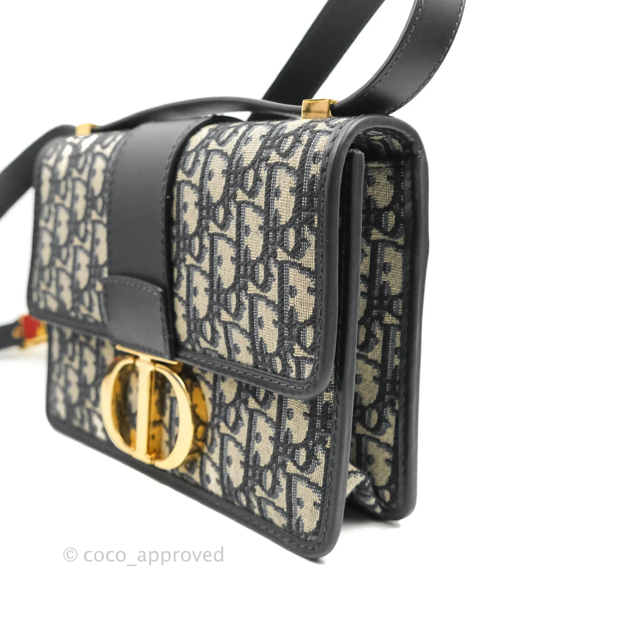 Dior 30 Montaigne Bag Blue Dior Oblique Jacquard