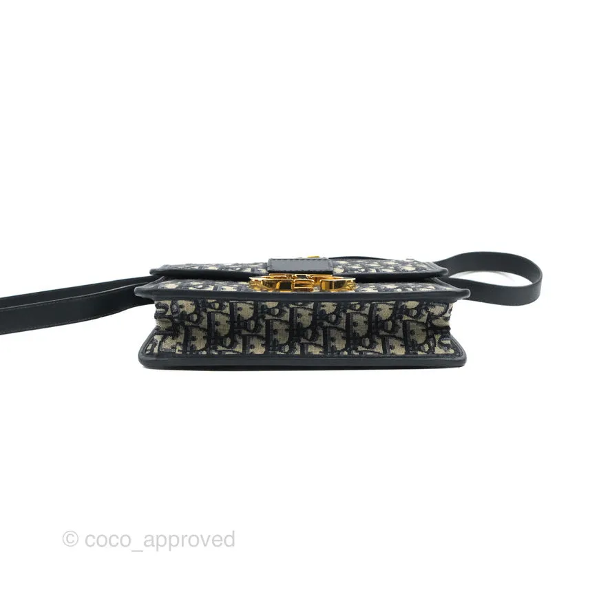 Dior 30 Montaigne Bag Blue Dior Oblique Jacquard