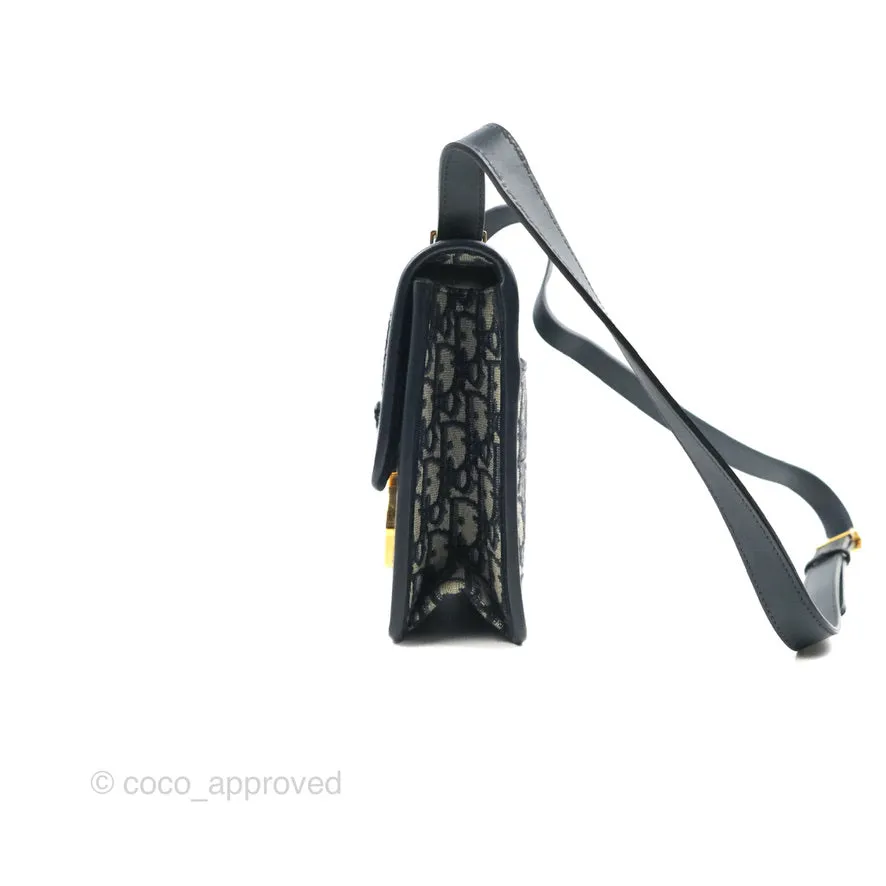 Dior 30 Montaigne Bag Blue Dior Oblique Jacquard