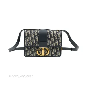 Dior 30 Montaigne Bag Blue Dior Oblique Jacquard