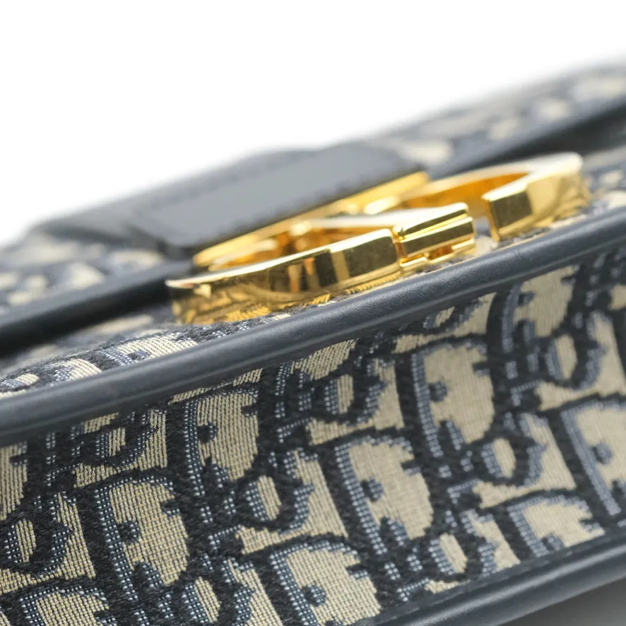 Dior 30 Montaigne Bag Blue Dior Oblique Jacquard