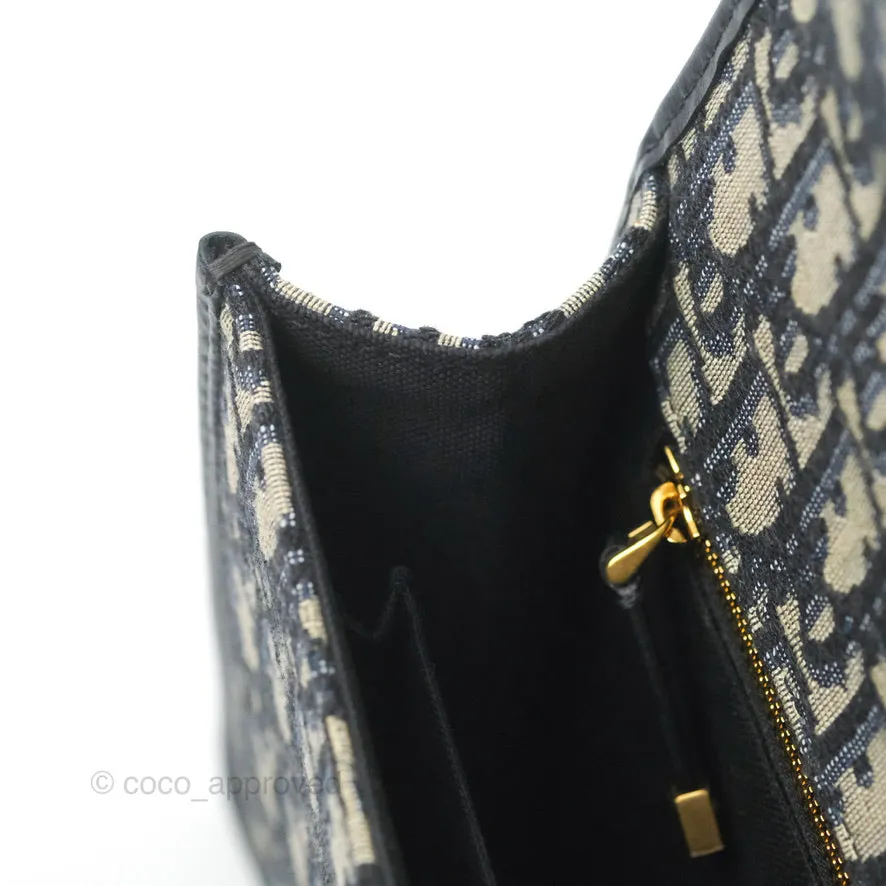 Dior 30 Montaigne Bag Blue Dior Oblique Jacquard