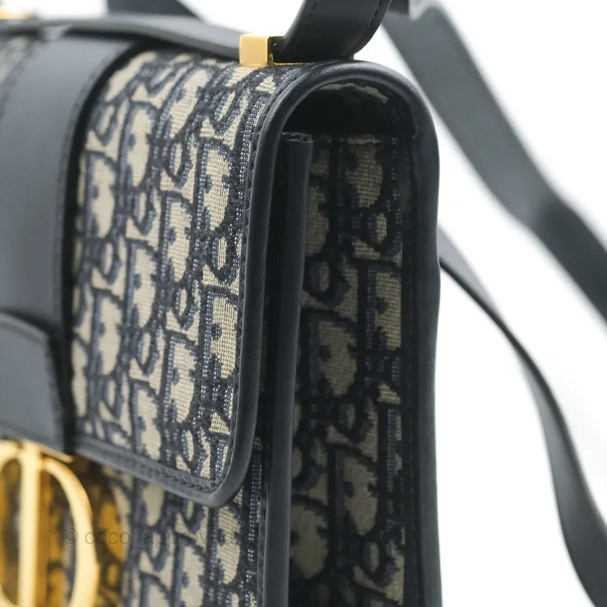 Dior 30 Montaigne Bag Blue Dior Oblique Jacquard