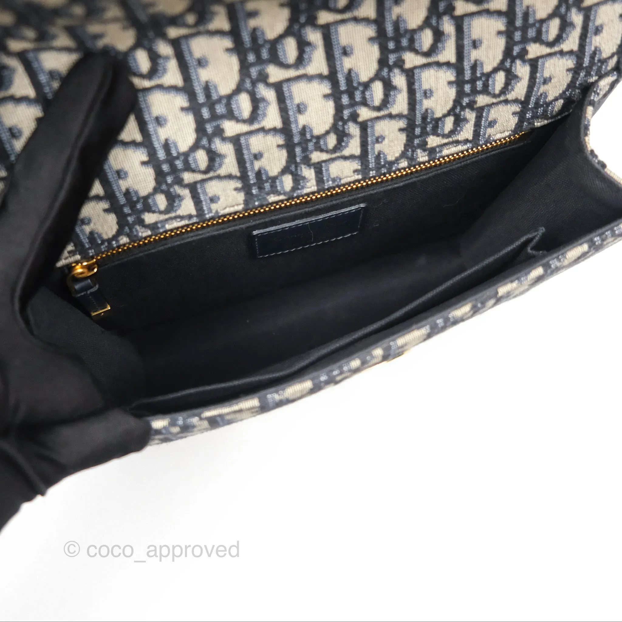 Dior 30 Montaigne Bag Blue Dior Oblique Jacquard