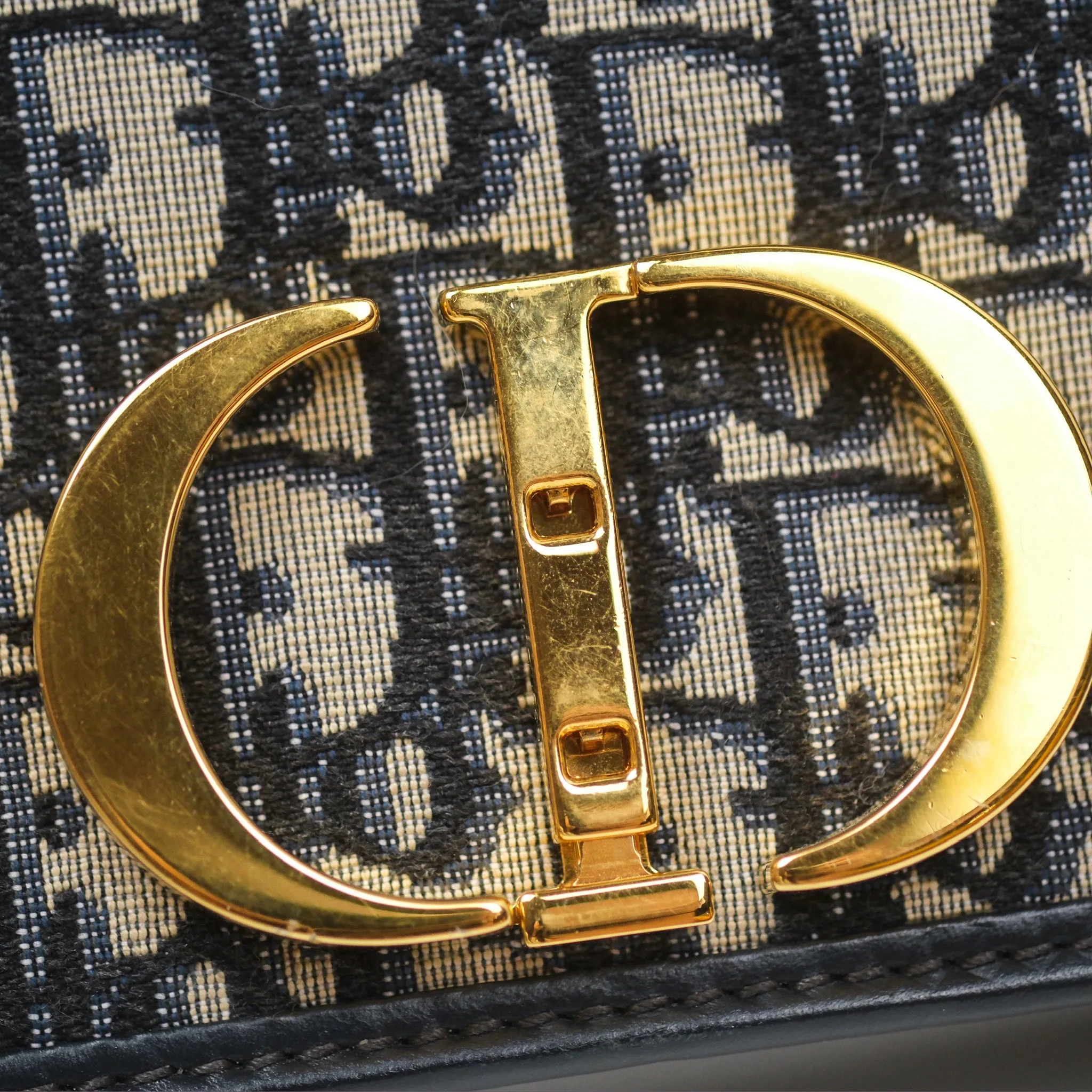 Dior 30 Montaigne Bag Blue Dior Oblique Jacquard