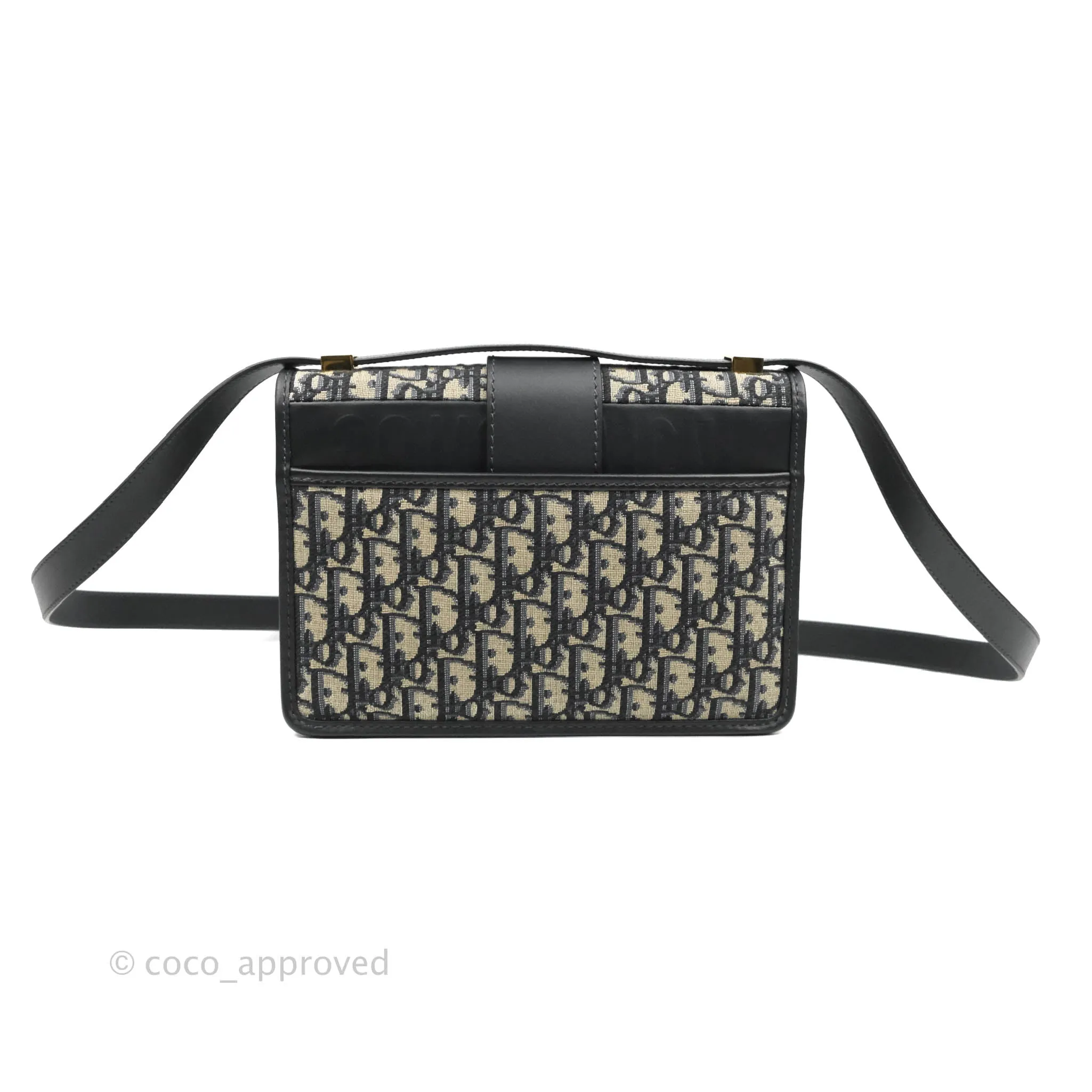 Dior 30 Montaigne Bag Blue Dior Oblique Jacquard