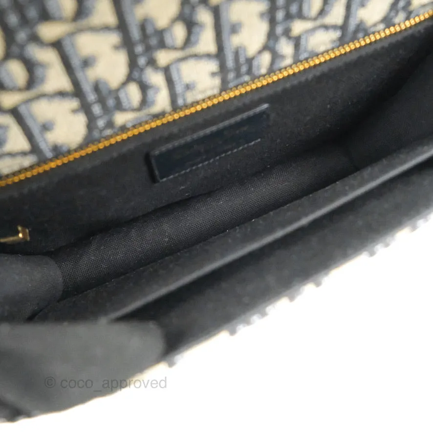 Dior 30 Montaigne Bag Blue Dior Oblique Jacquard