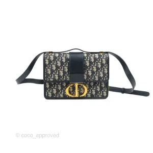 Dior 30 Montaigne Bag Blue Dior Oblique Jacquard