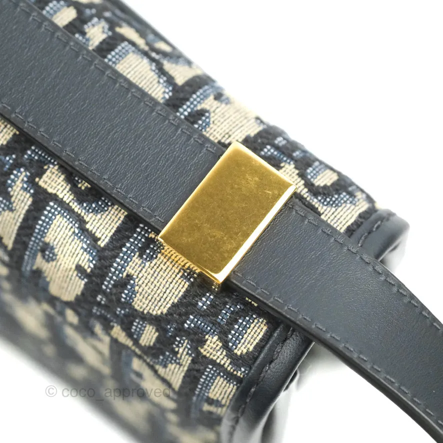 Dior 30 Montaigne Bag Blue Dior Oblique Jacquard