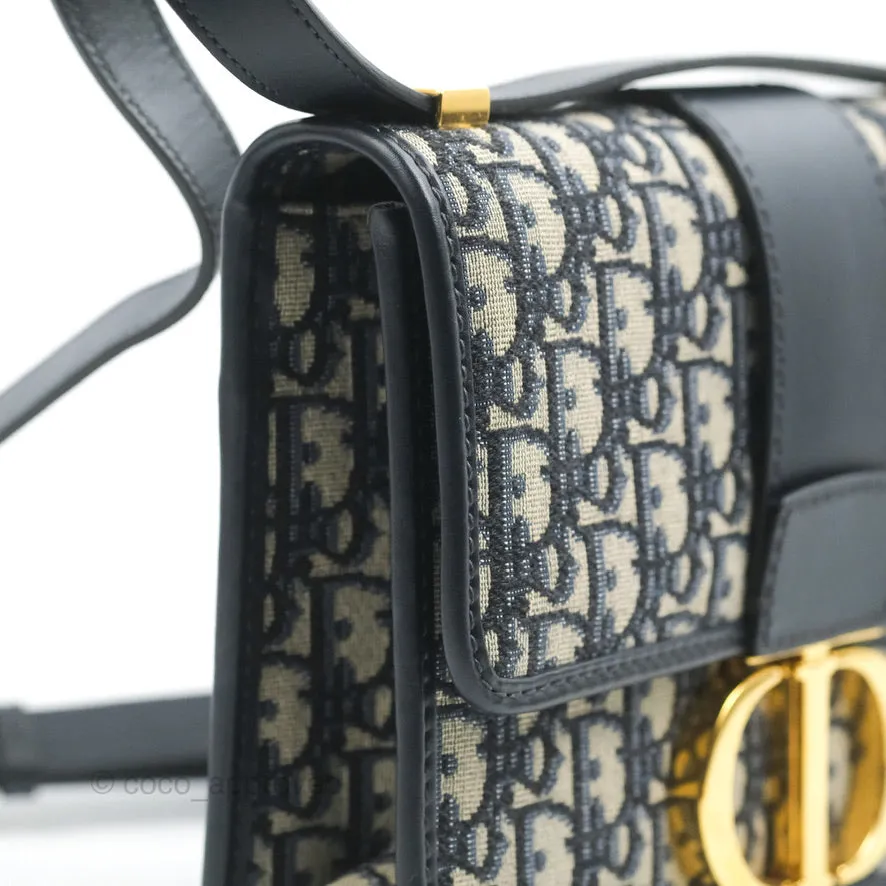 Dior 30 Montaigne Bag Blue Dior Oblique Jacquard
