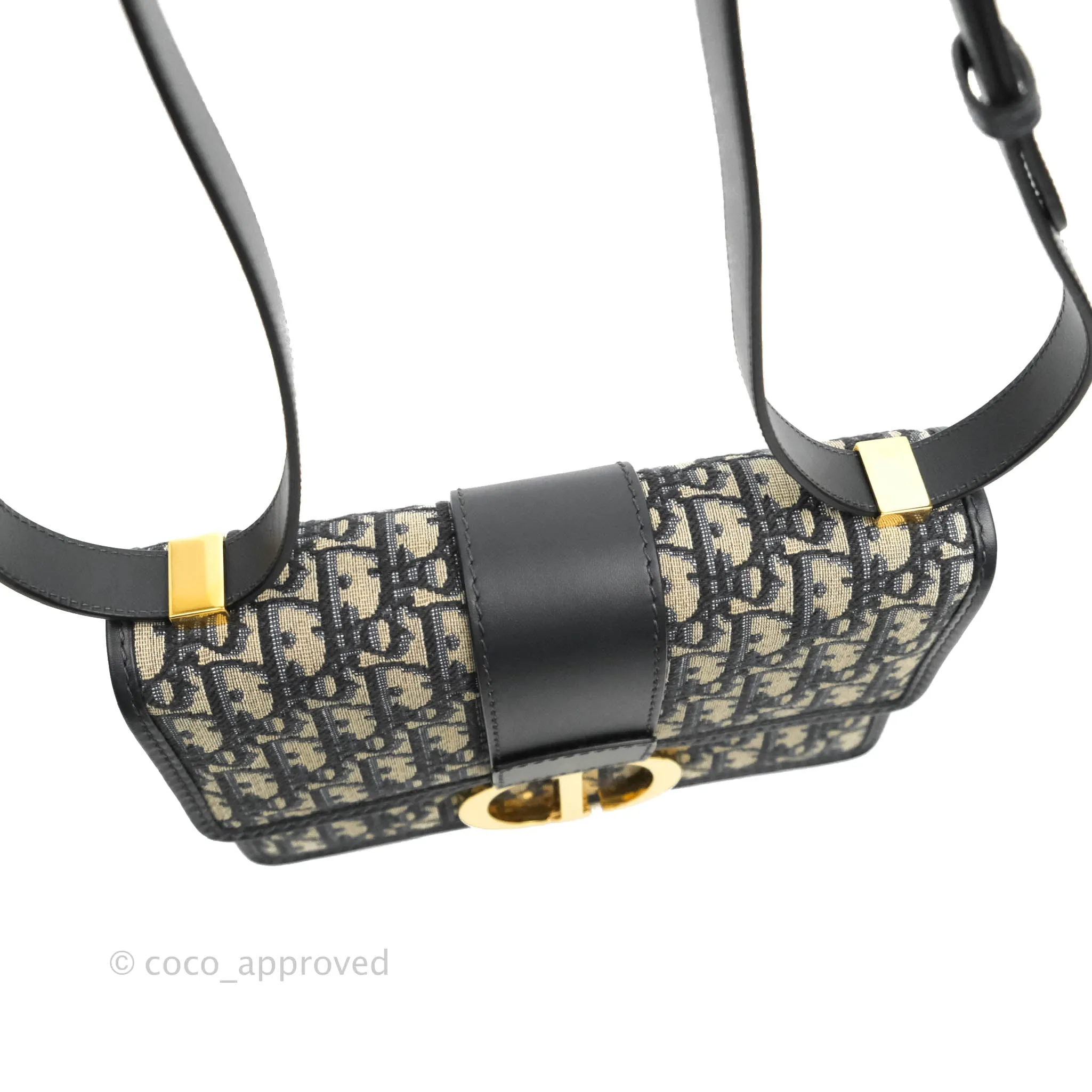 Dior 30 Montaigne Bag Blue Dior Oblique Jacquard