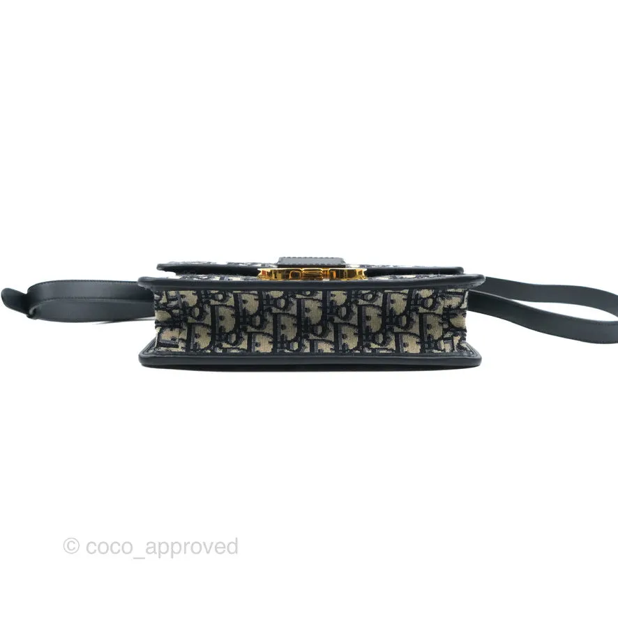 Dior 30 Montaigne Bag Blue Dior Oblique Jacquard