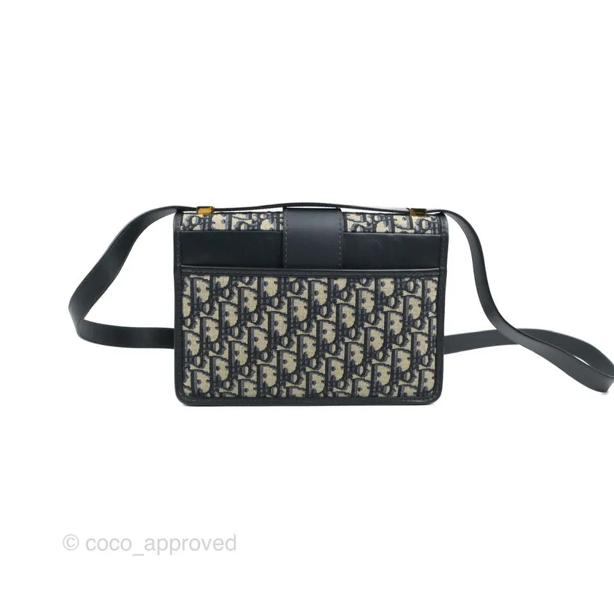 Dior 30 Montaigne Bag Blue Dior Oblique Jacquard