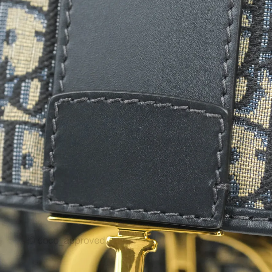 Dior 30 Montaigne Bag Blue Dior Oblique Jacquard