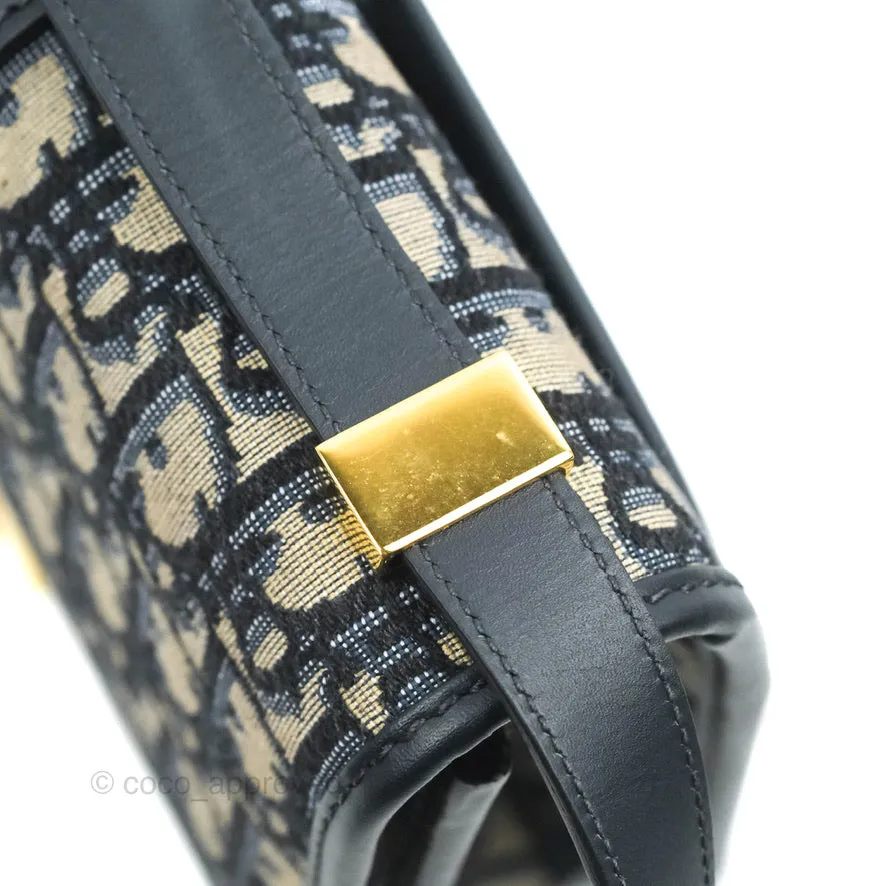 Dior 30 Montaigne Bag Blue Dior Oblique Jacquard