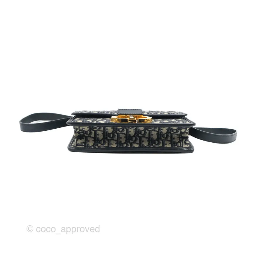 Dior 30 Montaigne Bag Blue Dior Oblique Jacquard