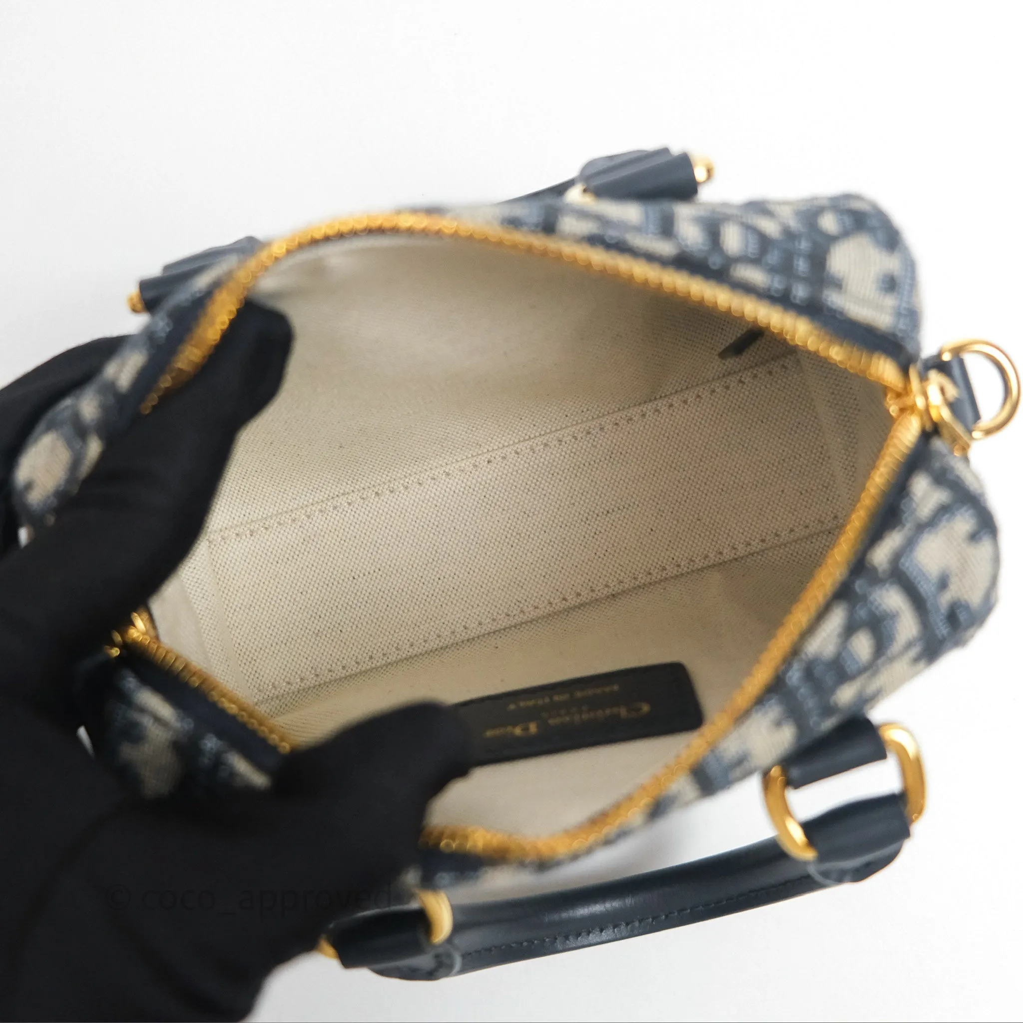 Dior Groove 17 Nano Bag Blue Dior Oblique Jacquard