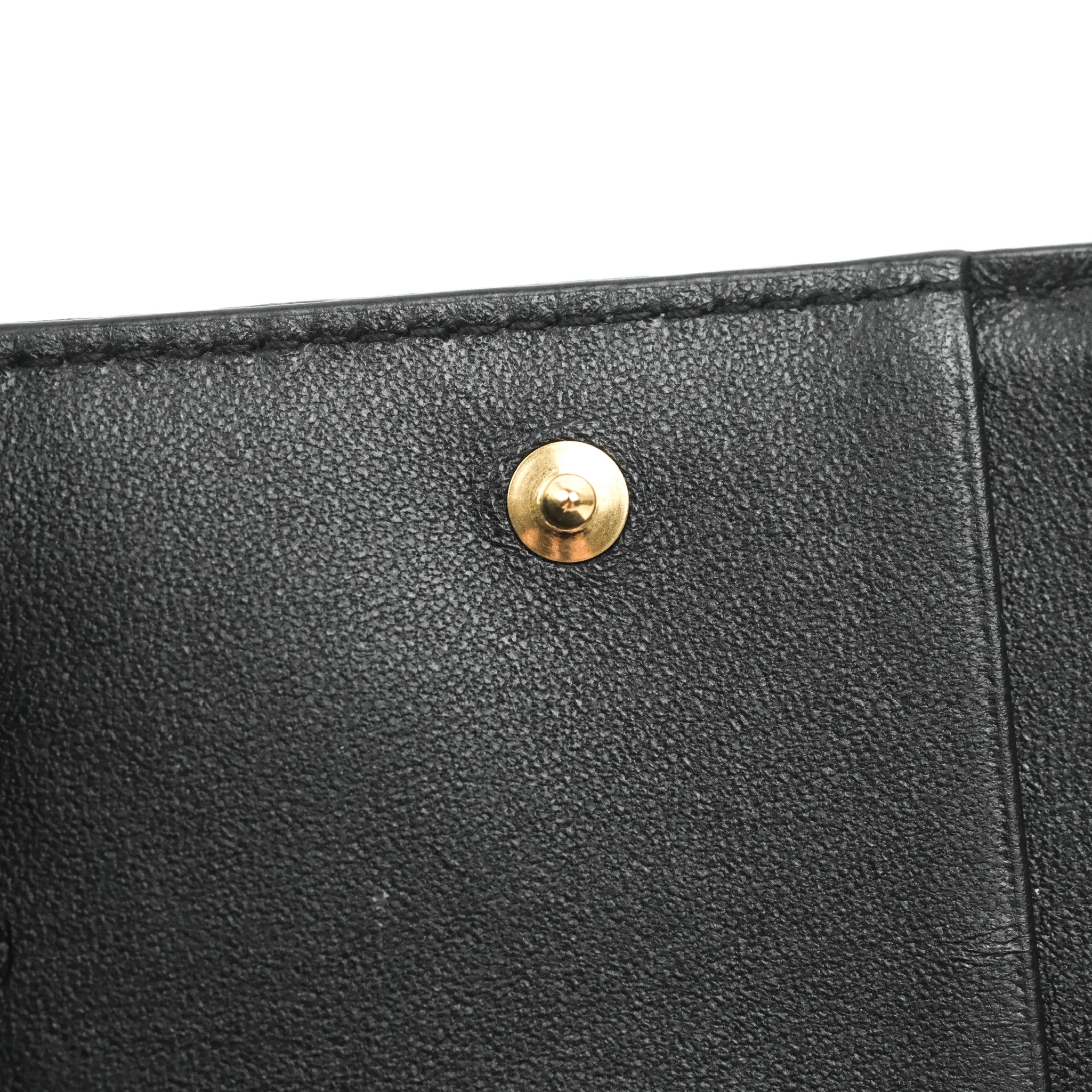 Dior Lady Dior Flap Card Holder Black Cannage Lambskin