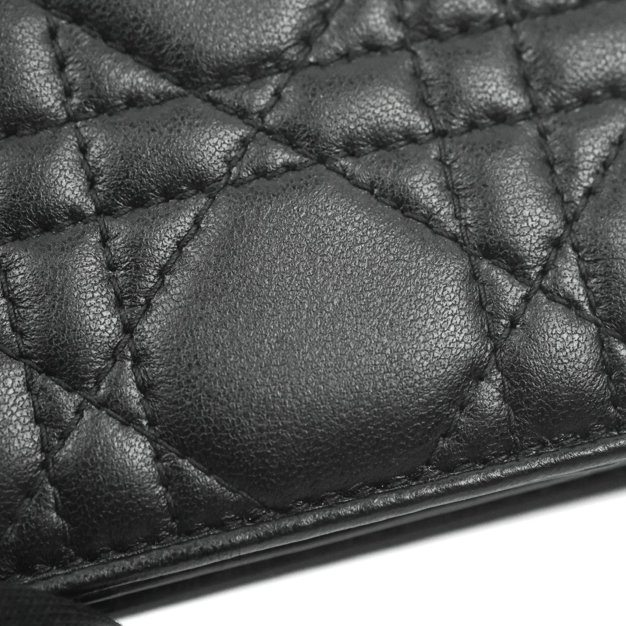 Dior Lady Dior Flap Card Holder Black Cannage Lambskin