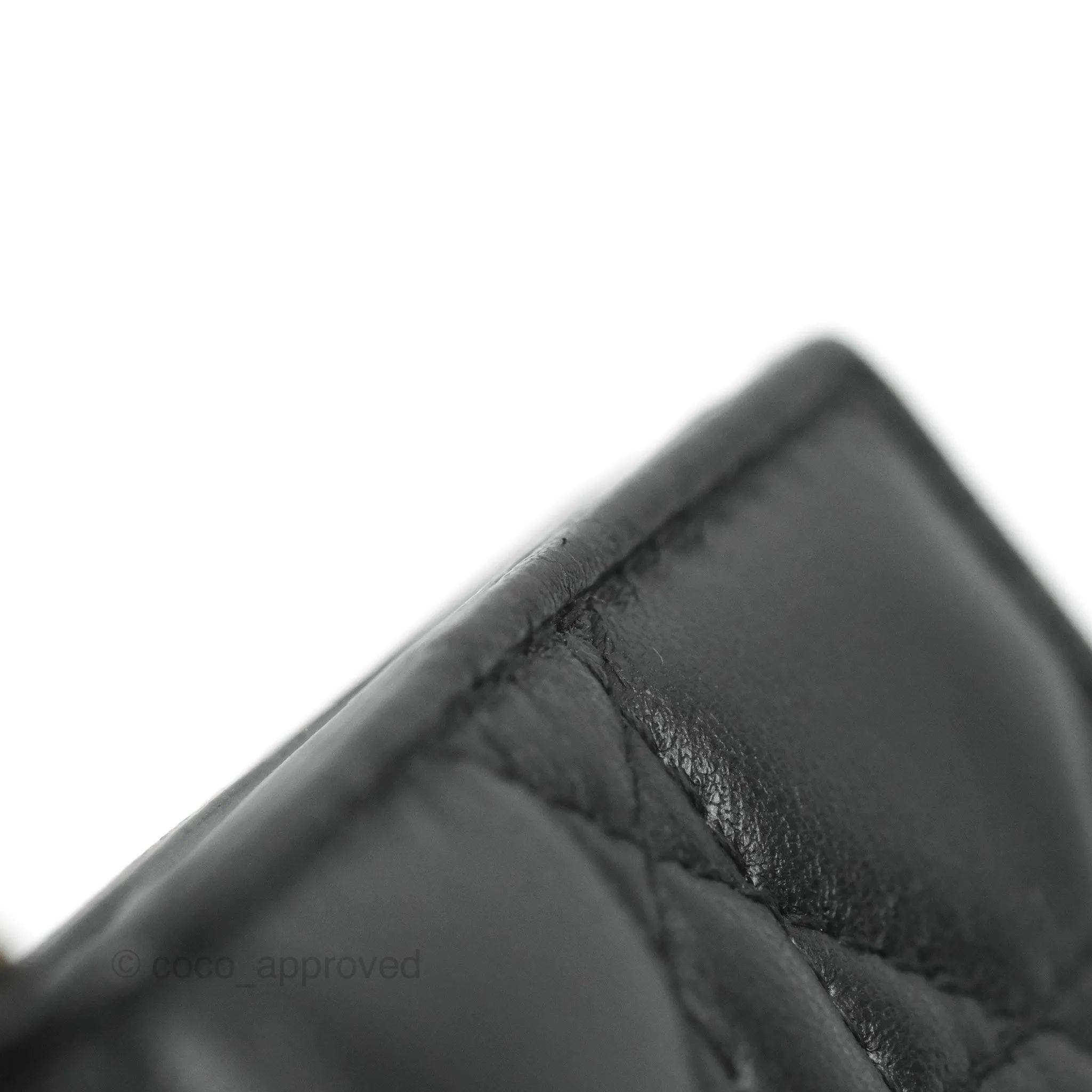Dior Lady Dior Flap Card Holder Black Cannage Lambskin