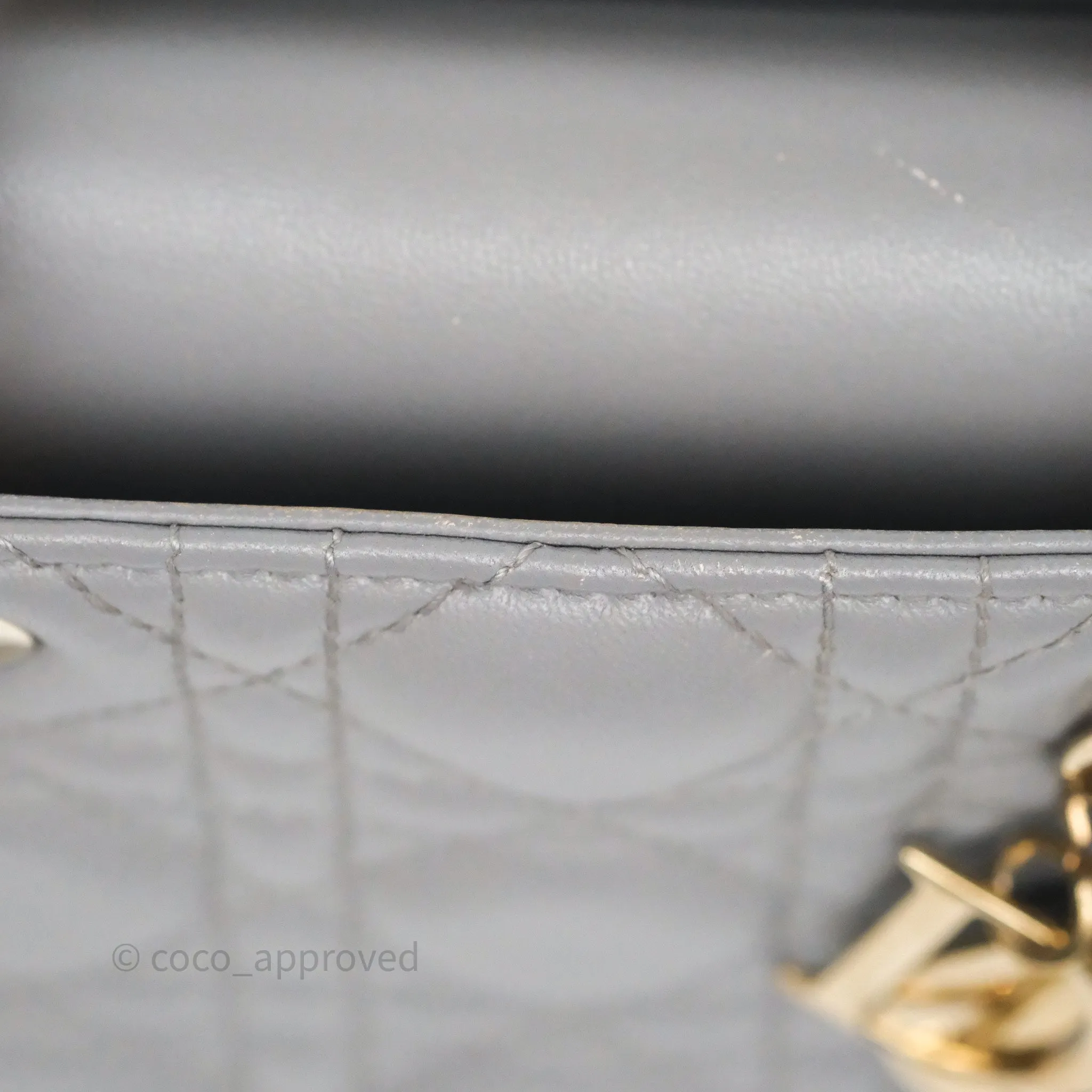 Dior Lady Dior My ABCDior Grey Lambskin Cannage