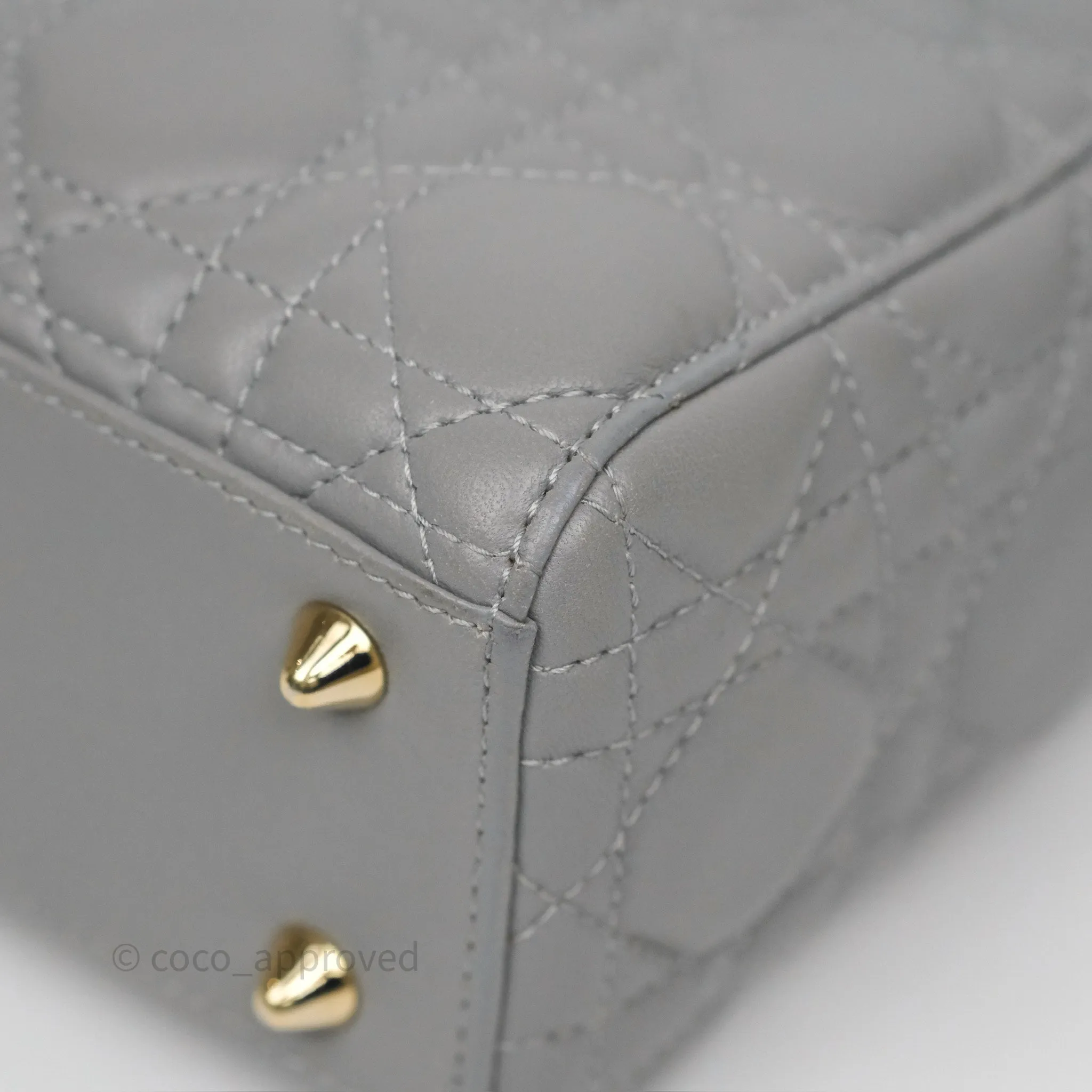 Dior Lady Dior My ABCDior Grey Lambskin Cannage