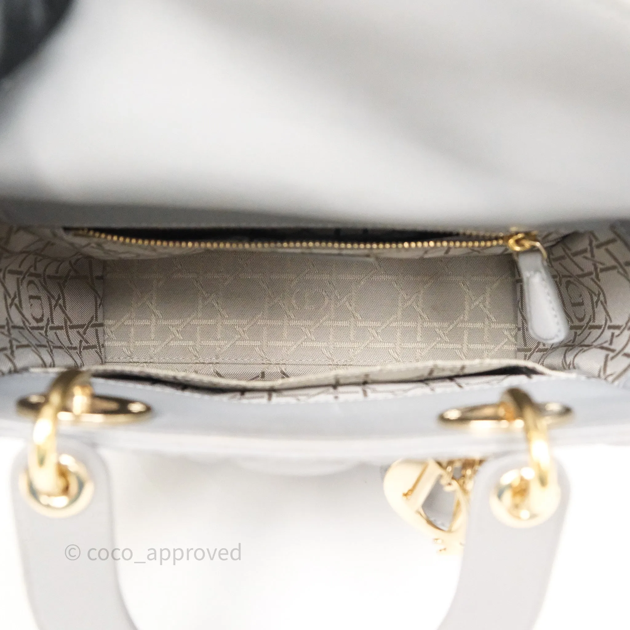 Dior Lady Dior My ABCDior Grey Lambskin Cannage