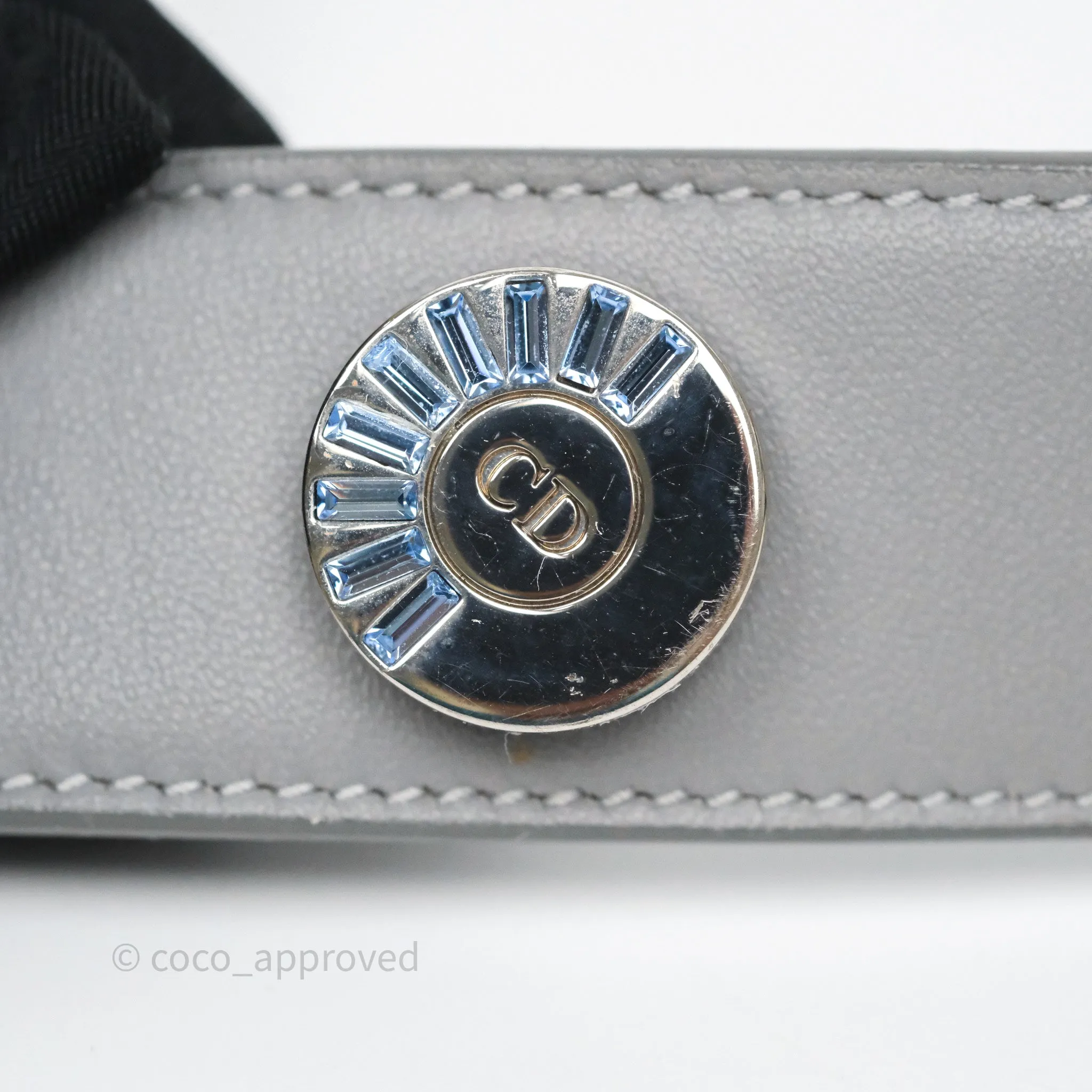 Dior Lady Dior My ABCDior Grey Lambskin Cannage