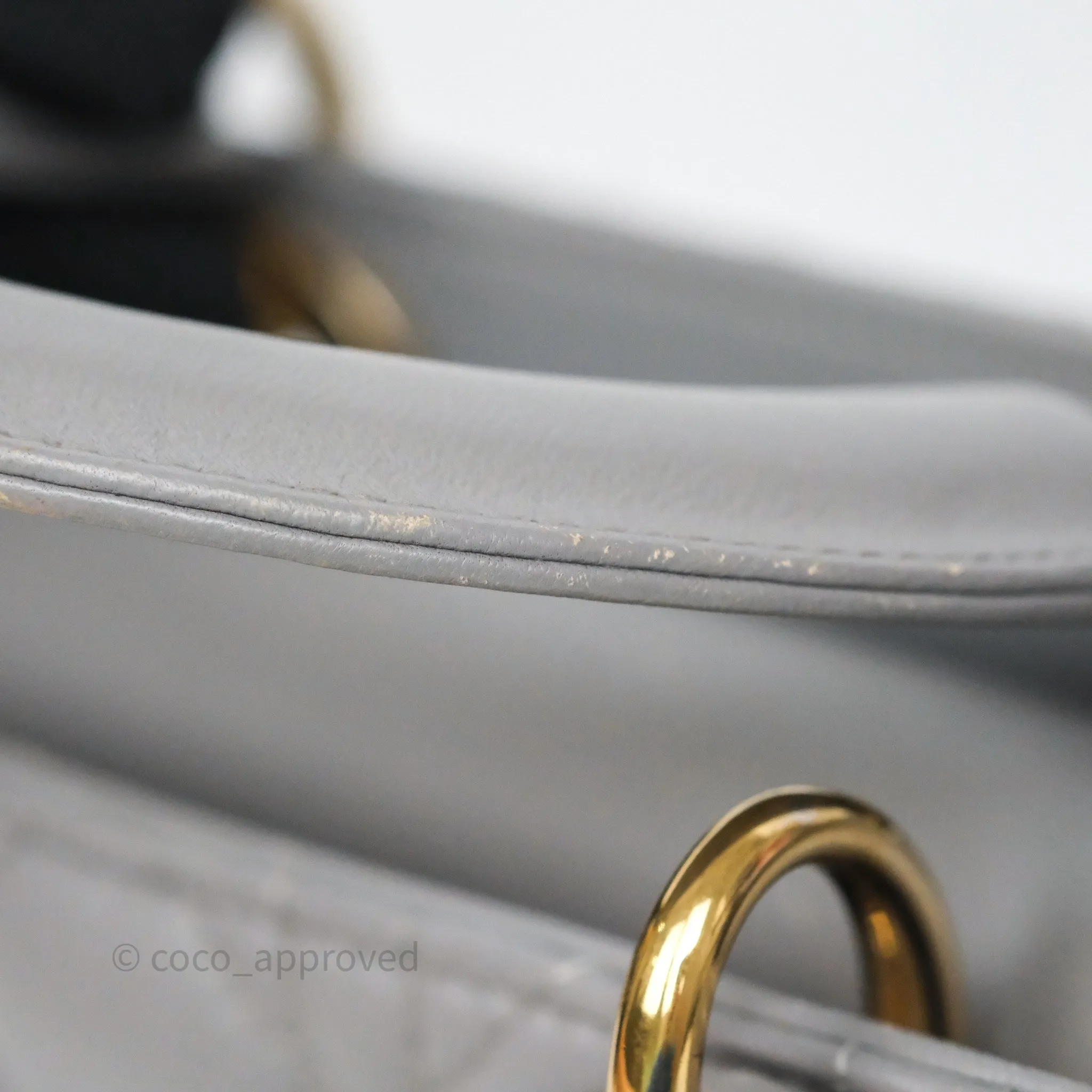Dior Lady Dior My ABCDior Grey Lambskin Cannage