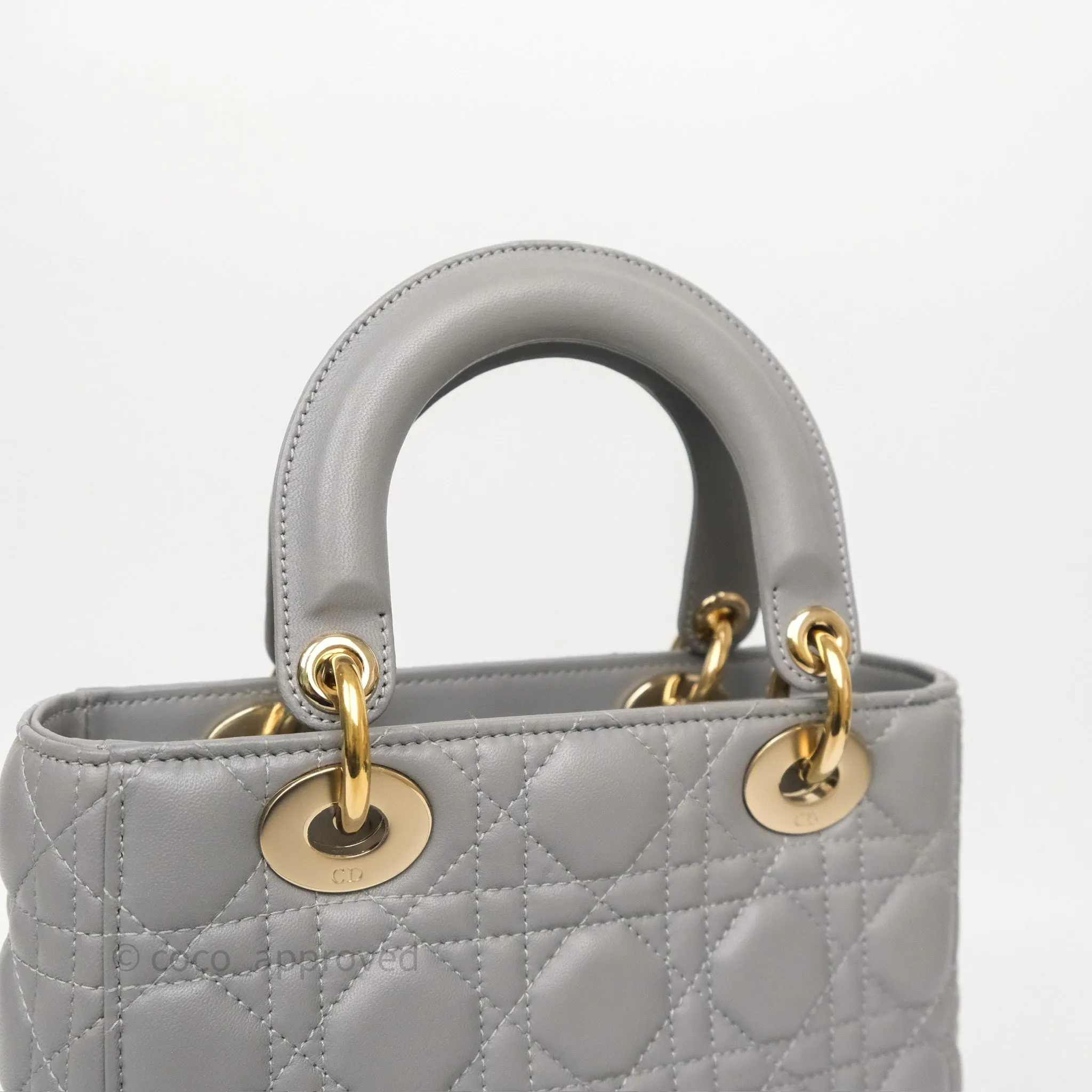 Dior Lady Dior My ABCDior Grey Lambskin Cannage