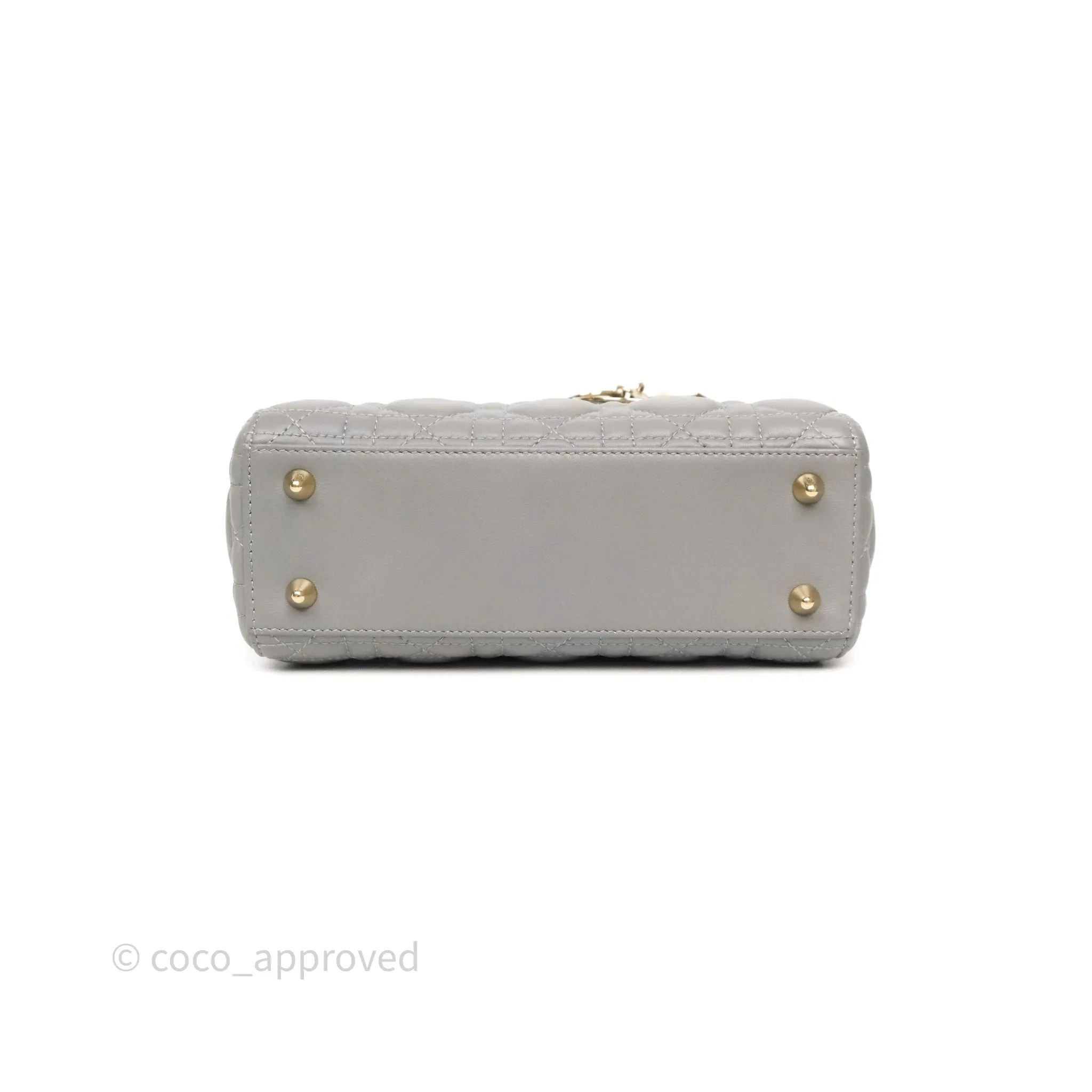 Dior Lady Dior My ABCDior Grey Lambskin Cannage