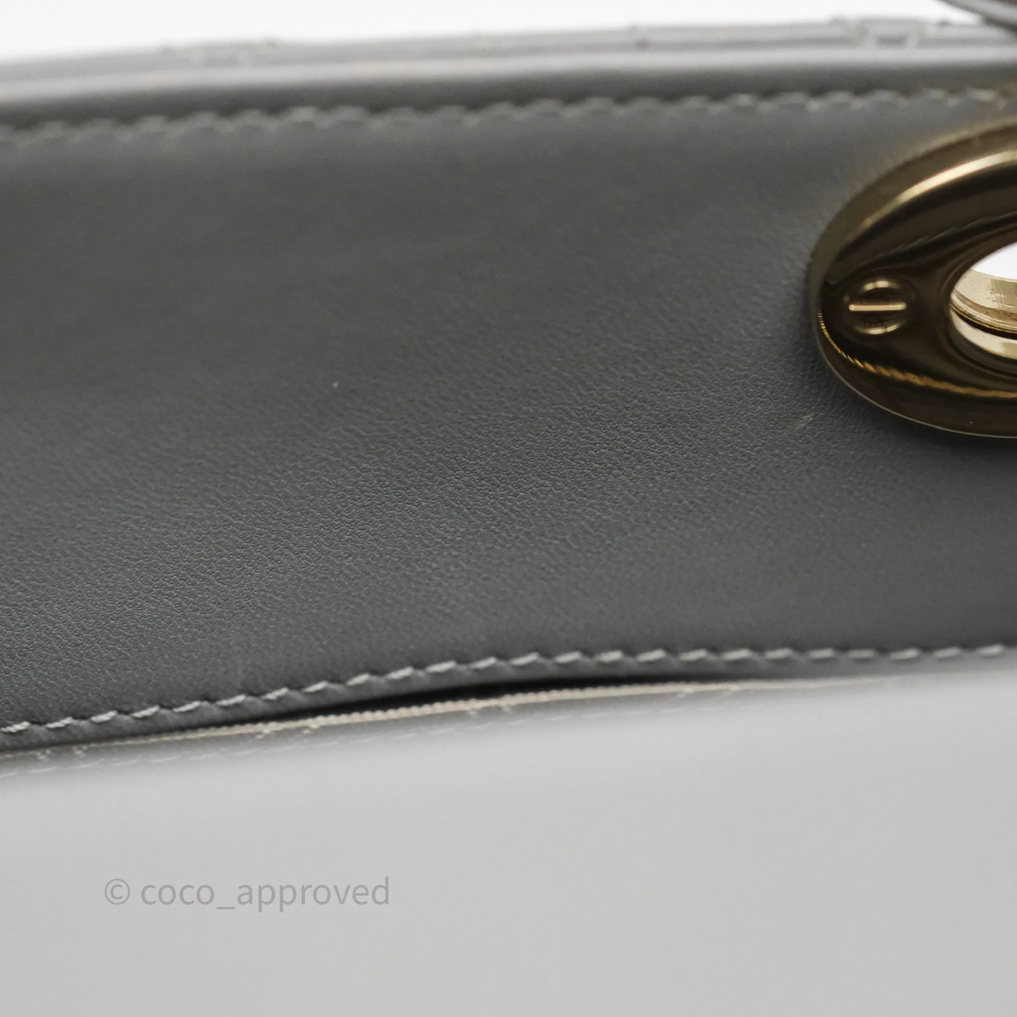 Dior Lady Dior My ABCDior Grey Lambskin Cannage