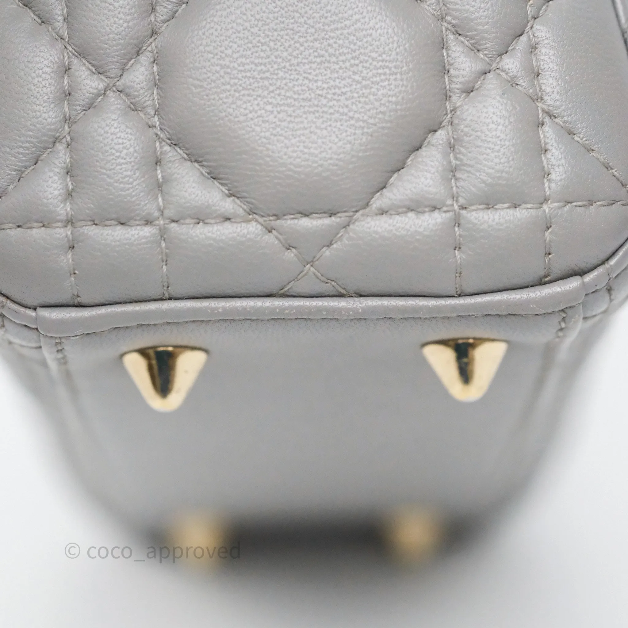 Dior Lady Dior My ABCDior Grey Lambskin Cannage