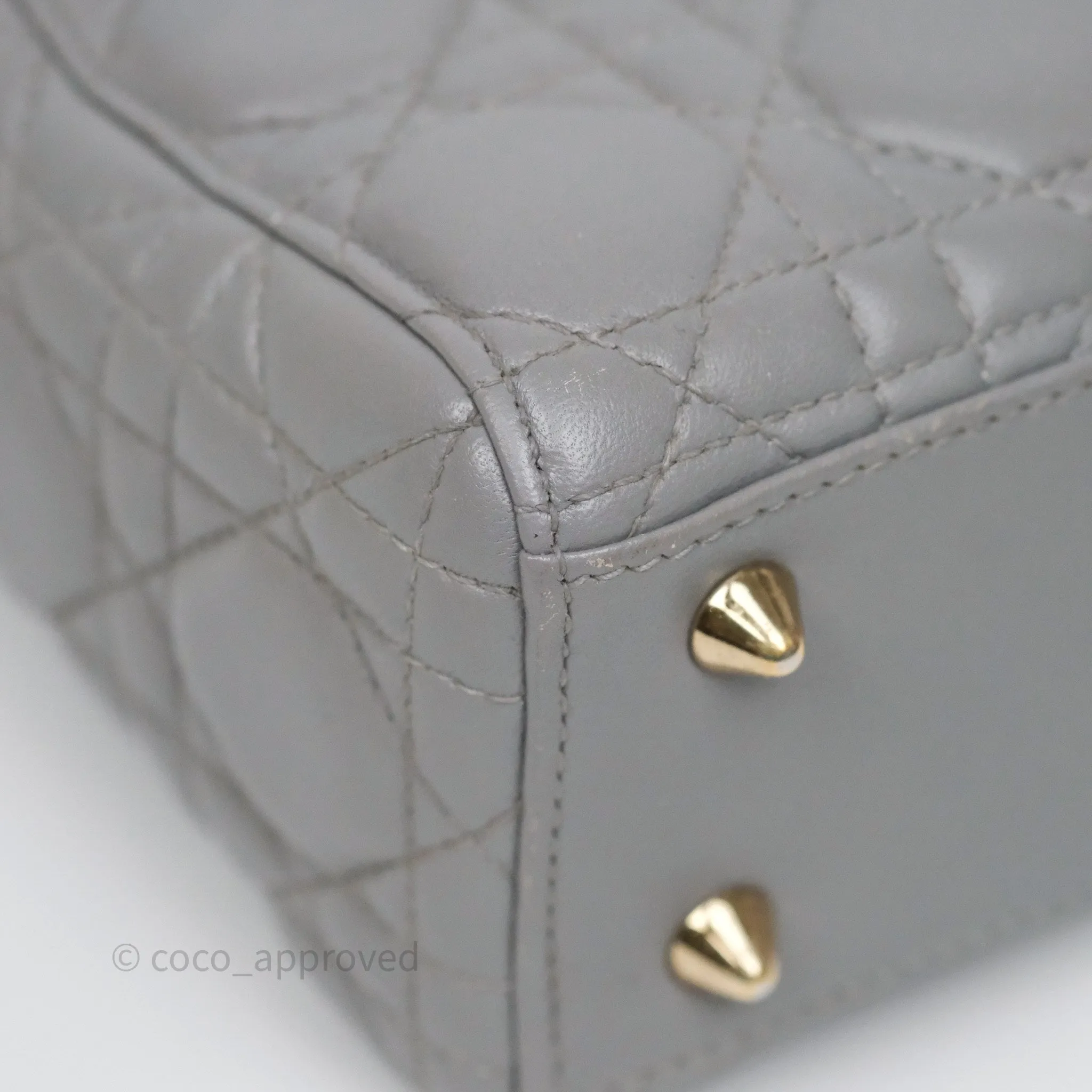 Dior Lady Dior My ABCDior Grey Lambskin Cannage