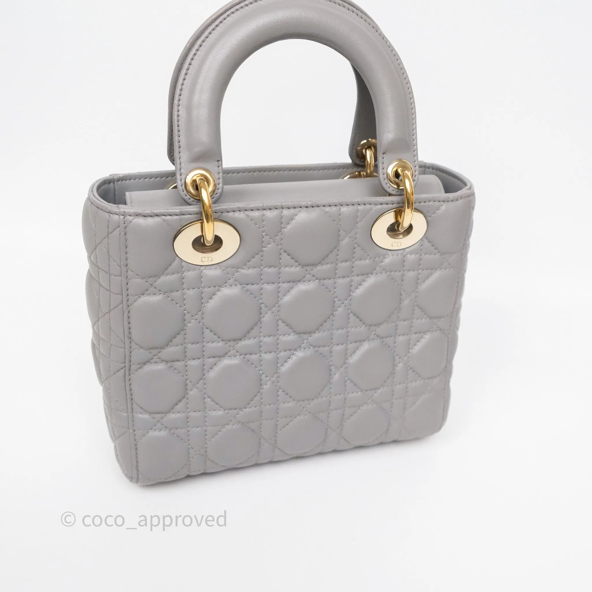 Dior Lady Dior My ABCDior Grey Lambskin Cannage