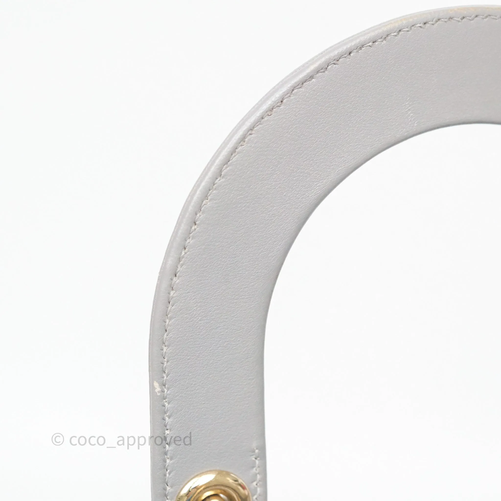 Dior Lady Dior My ABCDior Grey Lambskin Cannage