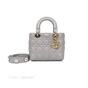 Dior Lady Dior My ABCDior Grey Lambskin Cannage