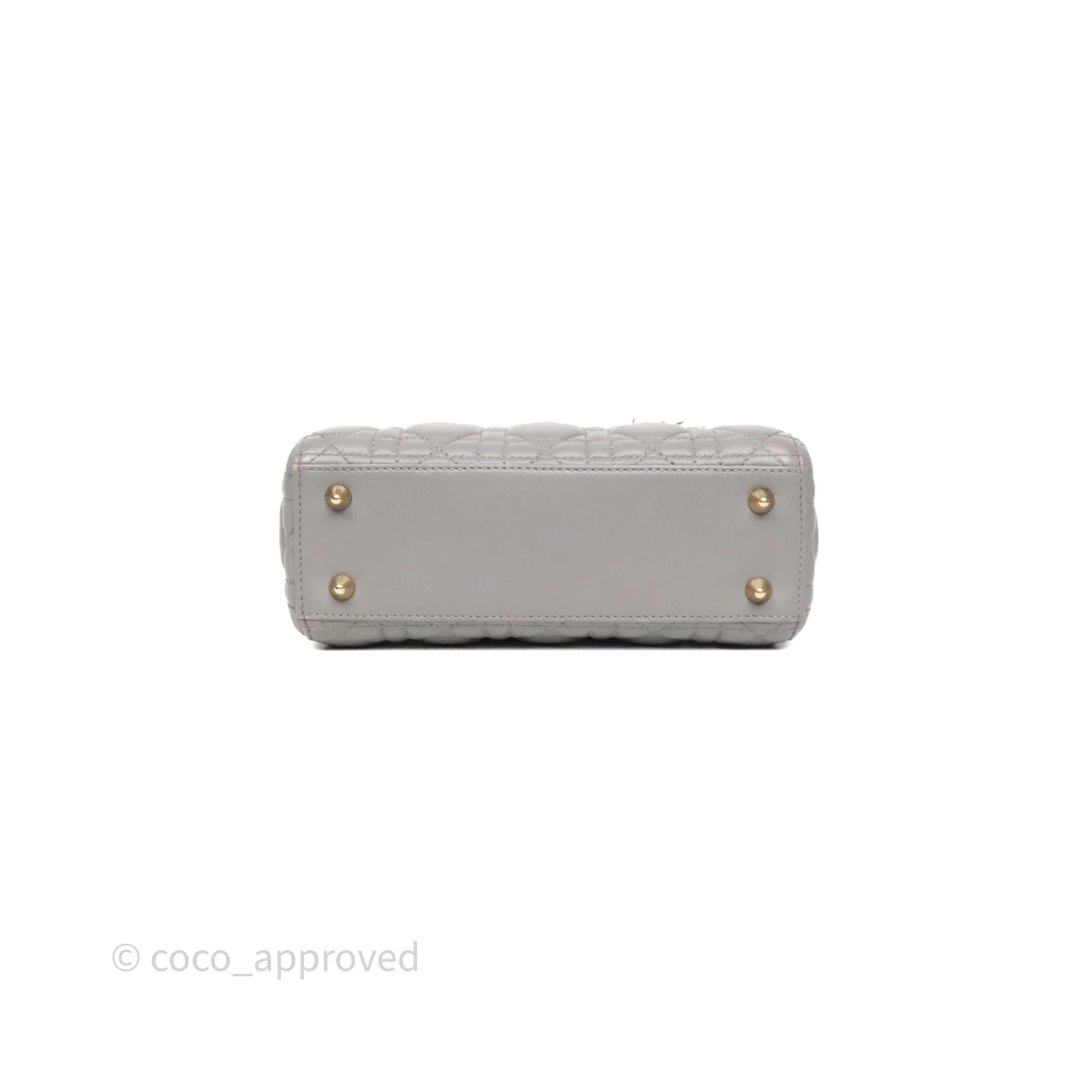 Dior Lady Dior My ABCDior Grey Lambskin Cannage
