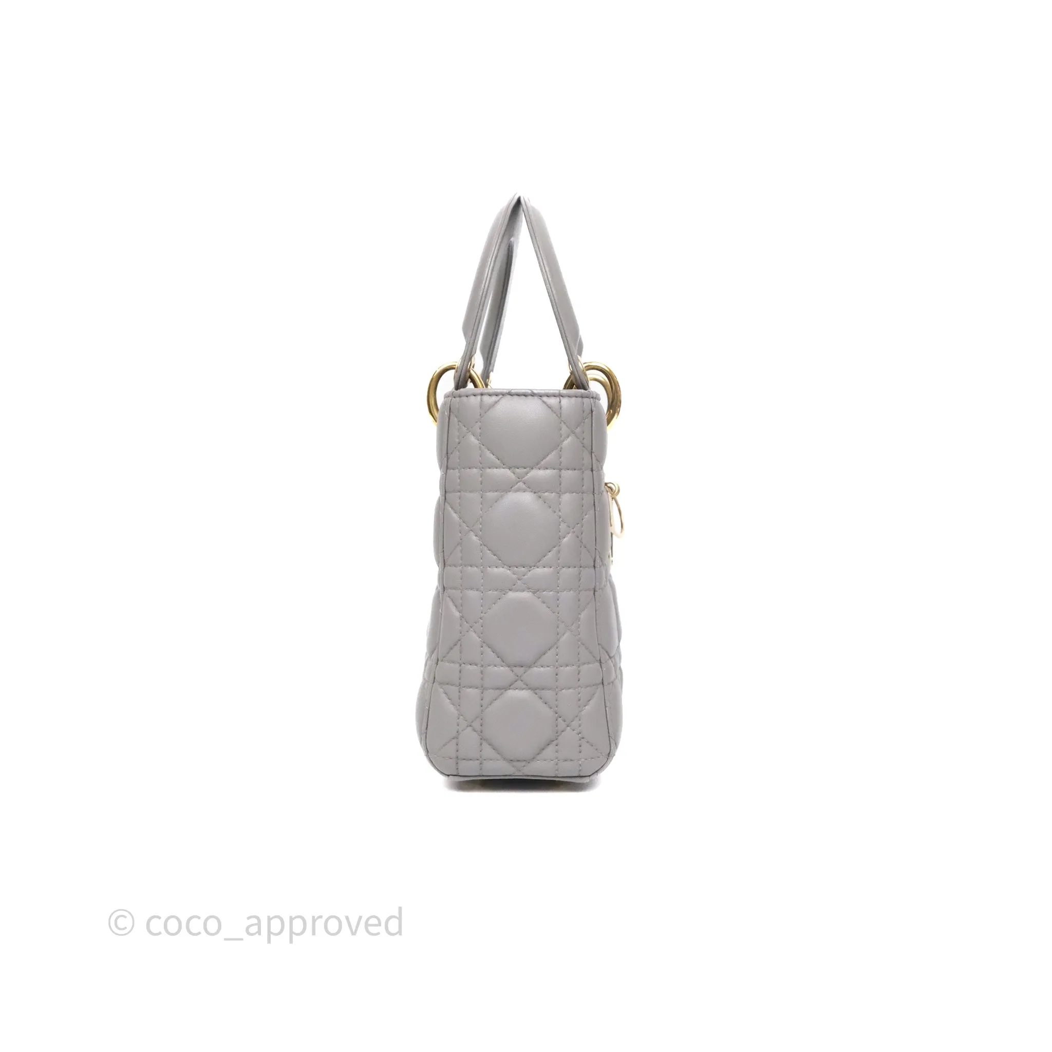 Dior Lady Dior My ABCDior Grey Lambskin Cannage