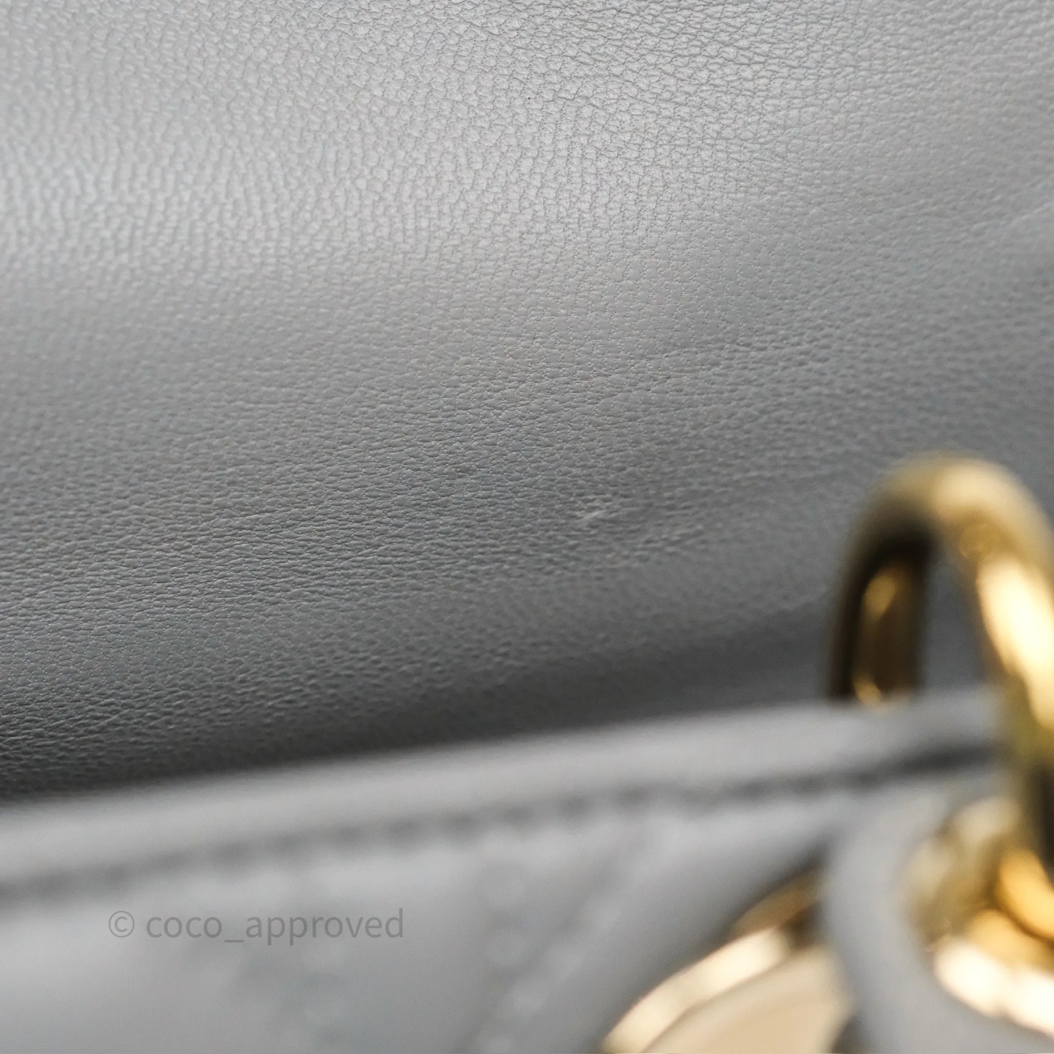 Dior Lady Dior My ABCDior Grey Lambskin Cannage