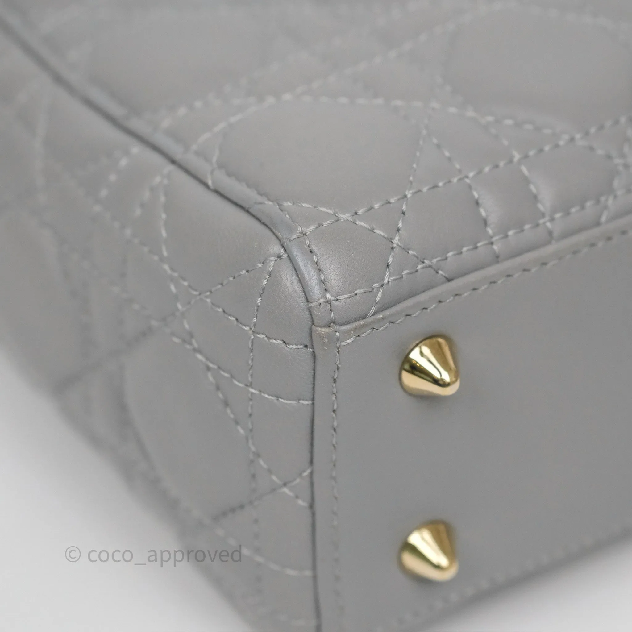 Dior Lady Dior My ABCDior Grey Lambskin Cannage