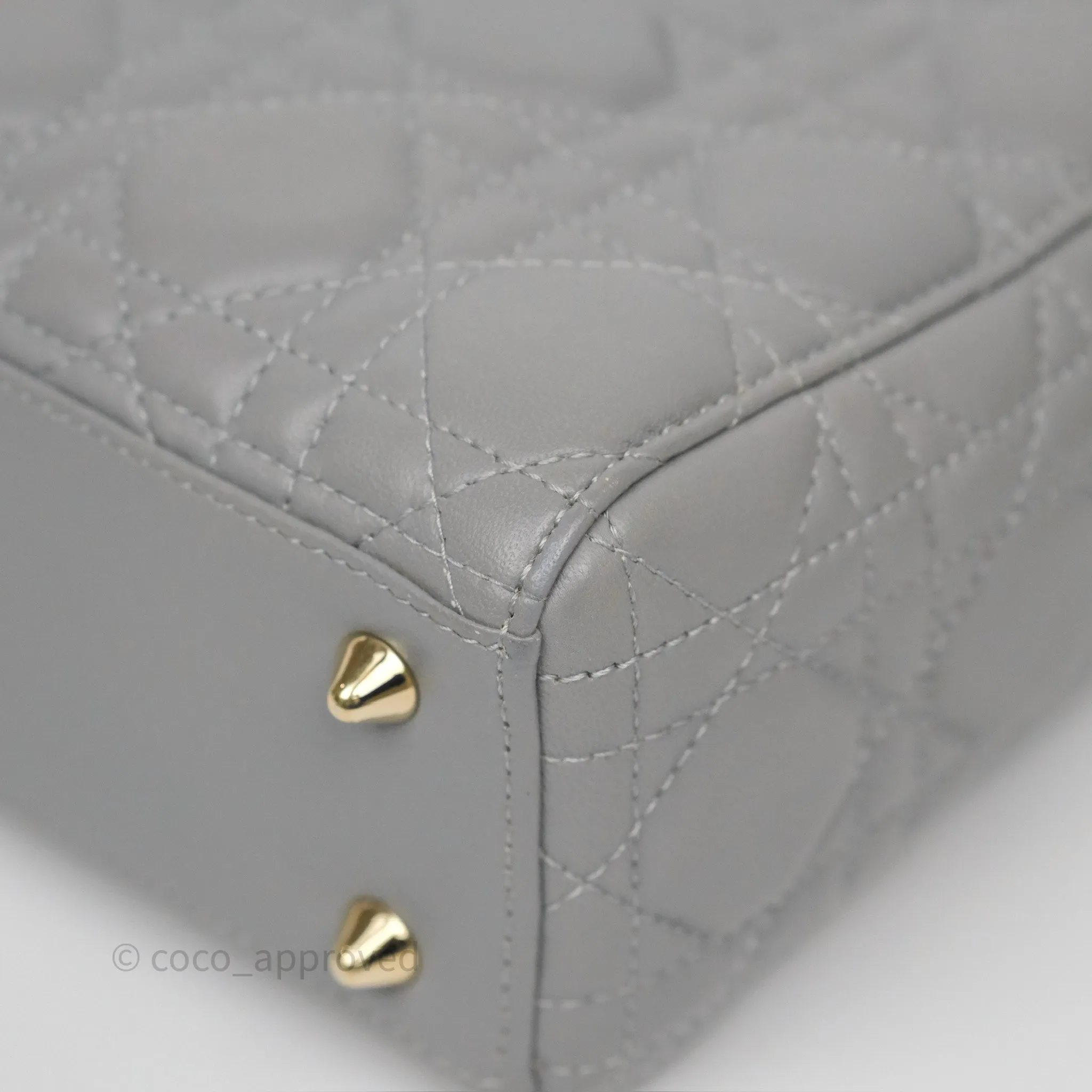 Dior Lady Dior My ABCDior Grey Lambskin Cannage