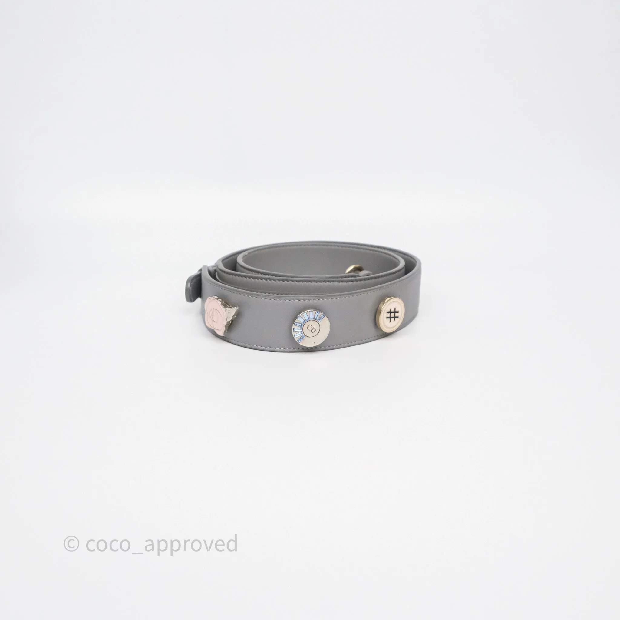 Dior Lady Dior My ABCDior Grey Lambskin Cannage