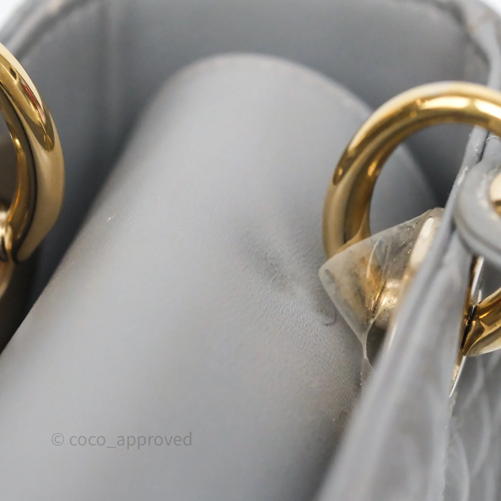 Dior Lady Dior My ABCDior Grey Lambskin Cannage