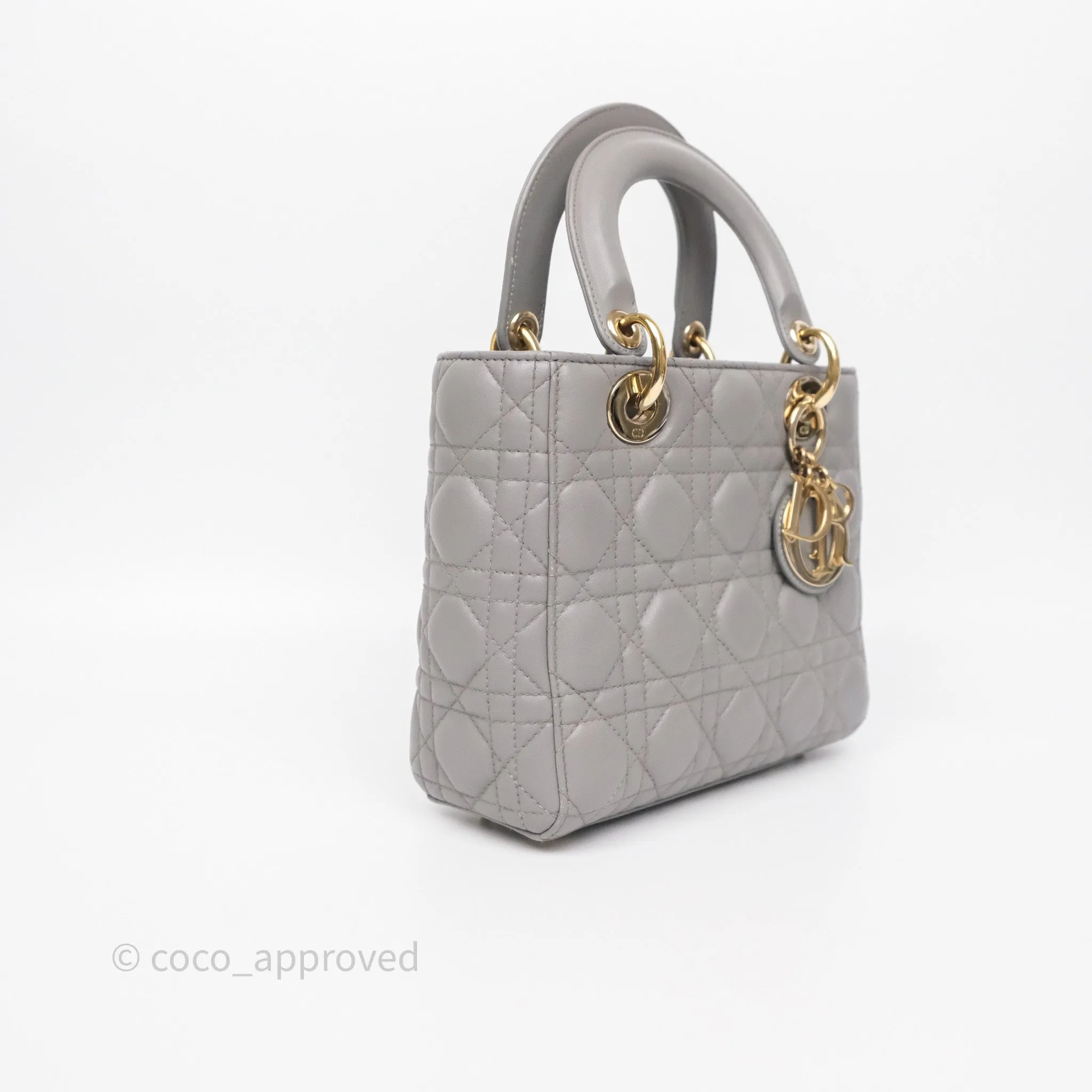 Dior Lady Dior My ABCDior Grey Lambskin Cannage