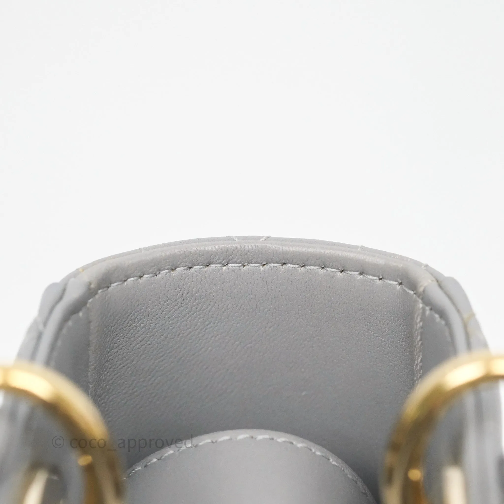 Dior Lady Dior My ABCDior Grey Lambskin Cannage
