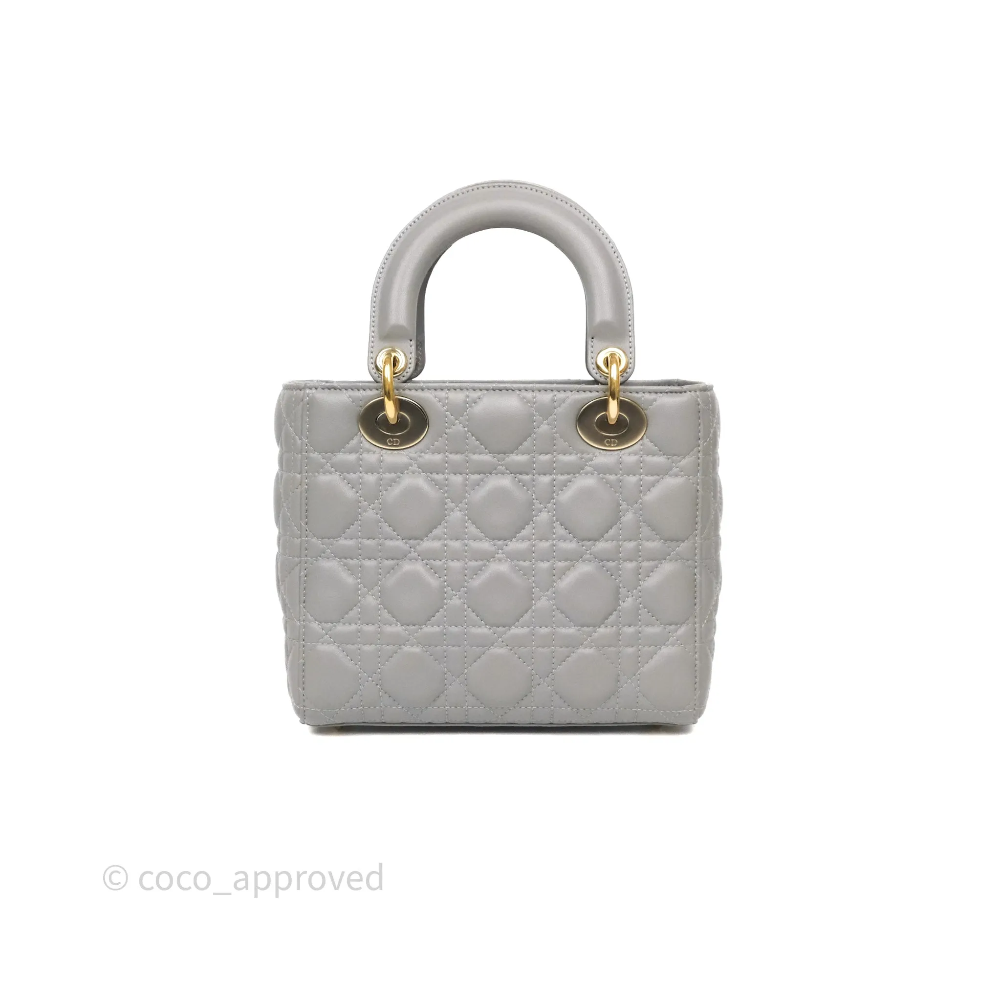 Dior Lady Dior My ABCDior Grey Lambskin Cannage